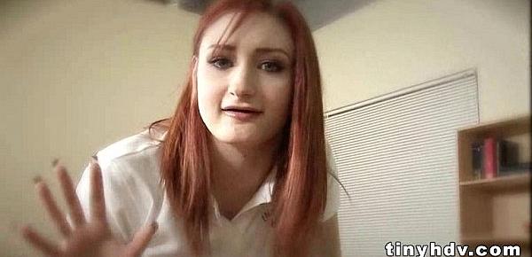 Real amateur redhead teen pussy Violet Monroe 91